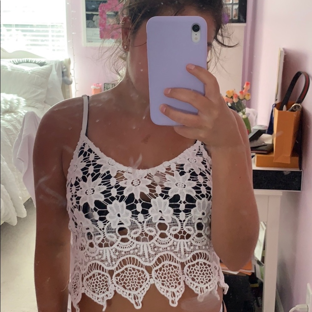 LF crochet whit crop top